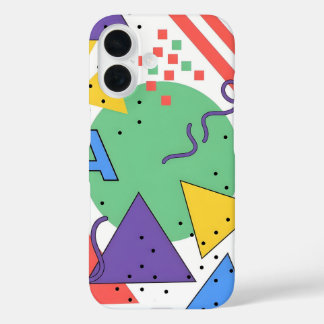 iPhone 16 Funda de teléfono estilo Memphis decoración dopami