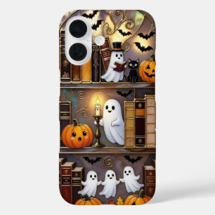 iPhone 16 Funda de teléfono fantasma de Halloween Calabaza G