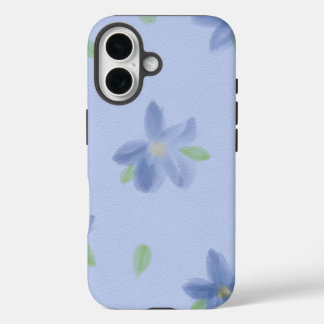 iPhone 16 Funda de teléfono floral violeta