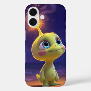 iPhone 16 Funda de teléfono mágica brillante criatura aliení