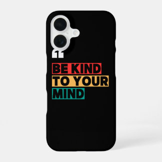 iPhone 16 Funda de teléfono motivacional para niñas Sé amabl