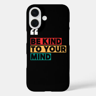 iPhone 16 Funda de teléfono motivacional para niñas Sé amabl