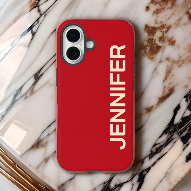 iPhone 16 Funda de teléfono naranja personalizada, regalo de (graduation gift for her, birthday gift for women, Christmas gift for mom, gift for bridesmaids)