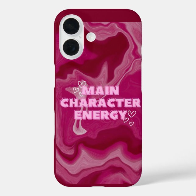 iPhone 16 Funda de teléfono para chica energética (Reverso )