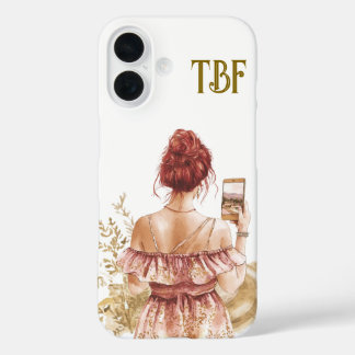 iPhone 16 Funda de teléfono para chica selfie trendy