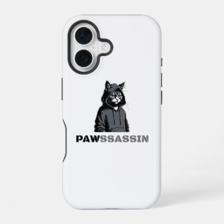 iPhone 16 Funda de teléfono para gato PAWSSASSIN