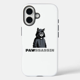 iPhone 16 Funda de teléfono para gato PAWSSASSIN