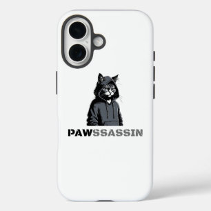 iPhone 16 Funda de teléfono para gato PAWSSASSIN