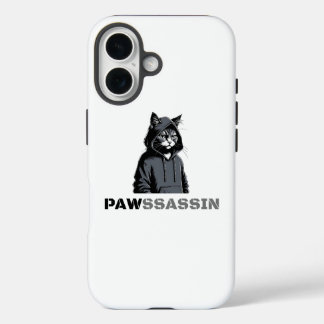 iPhone 16 Funda de teléfono para gato PAWSSASSIN