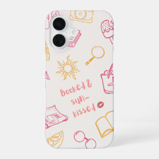 iPhone 16 Funda de teléfono para lectura estética de verano