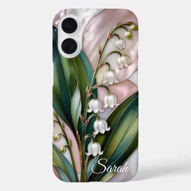 iPhone 16 Funda de teléfono personalizada de lirio de los va (Reverso )