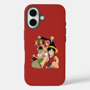 iPhone 16 Funda de teléfono roja clásica de la tripulación d