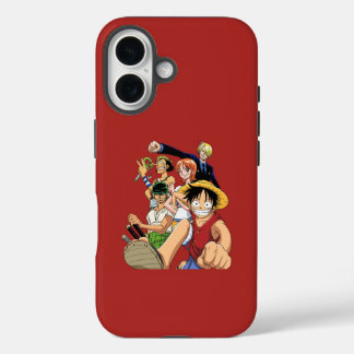 iPhone 16 Funda de teléfono roja clásica de la tripulación d
