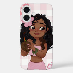 iPhone 16 Funda de teléfono rosa Moana