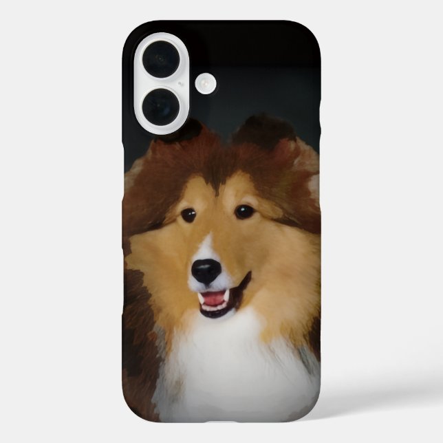 iPhone 16 Funda de teléfono Sheltie (Reverso )