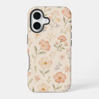 iPhone 16 Funda floral de acuarela para jardín de primavera
