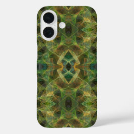iPhone 16 Funda Fractal Verde
