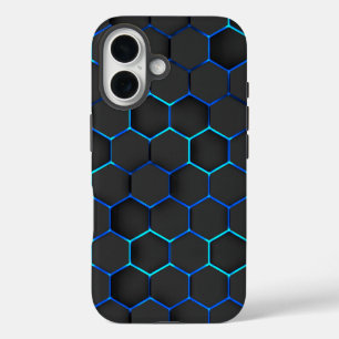iPhone 16 Funda futurista, cyber 3d