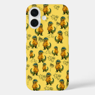 iPhone 16 Funda para BeiPhone / iPad de Cocodrilo Arenoso Tr