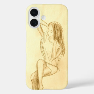 iPhone 16 Funda para iPhone. CHICA DE BRONCE por Artista de