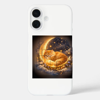 iPhone 16 Funda para iPhone/iPad Dreamy Moon Cat