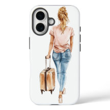 Funda para teléfono Chic Travel Girl