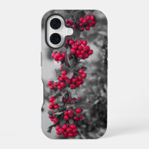 Funda para teléfono con bayas de Pyracantha