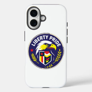 iPhone 16 Funda para teléfono con emblema de águila Liberty 