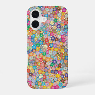 iPhone 16 Funda para teléfono con flor de Sakura multicolor