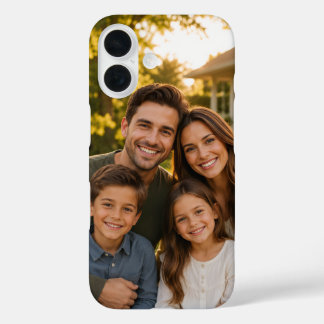 iPhone 16 Funda para teléfono con foto familiar personalizad