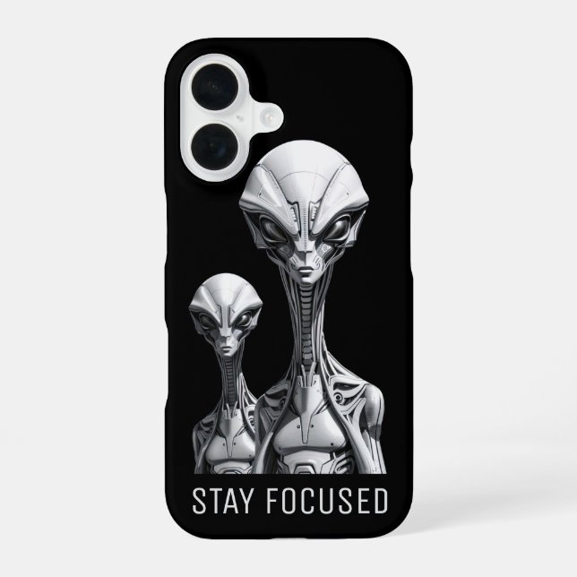 iPhone 16 Funda para teléfono de aliens robot (Reverso )