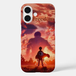 iPhone 16 Funda para teléfono de Anime Libertad Attack on Ti