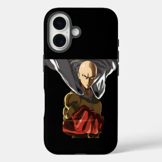 iPhone 16 Funda para teléfono de anime One Punch Man Saitama