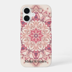 iPhone 16 Funda para teléfono de arte floral árabe – Persona