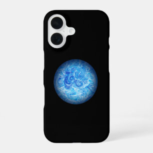 iPhone 16 Funda para teléfono de arte fluido Calm Tide