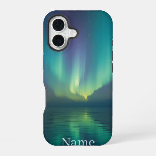 iPhone 16 Funda para teléfono de Aurora Boreal – Cielo Noctu