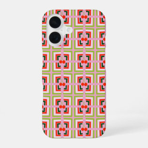 iPhone 16 Funda para teléfono de cerezas en caja