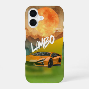 iPhone 16 Funda para teléfono de coche deportivo elegante – 