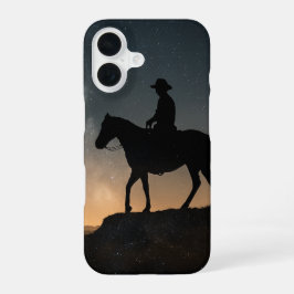 iPhone 16 Funda para teléfono de doble exposición - Jinete s