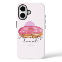 Funda para teléfono de donut pastoso