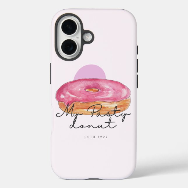 iPhone 16 Funda para teléfono de donut pastoso (Reverso )