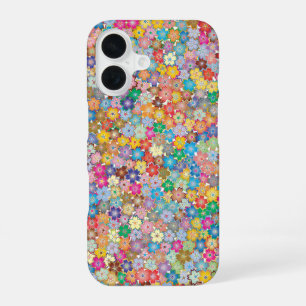 iPhone 16 Funda para teléfono de flor de Sakura multicolor