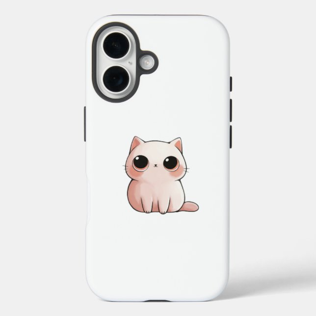iPhone 16 Funda para teléfono de gato (Reverso )