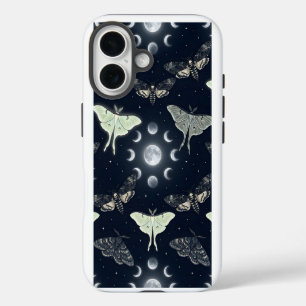 iPhone 16 Funda para teléfono de noche de mariposa bajo la l