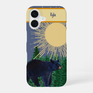 iPhone 16 Funda para teléfono de Oso Negro