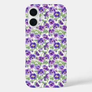 iPhone 16 Funda para teléfono de pensamientos púrpura pastel