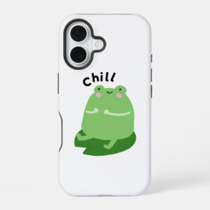 iPhone 16 Funda para teléfono de rana relajada