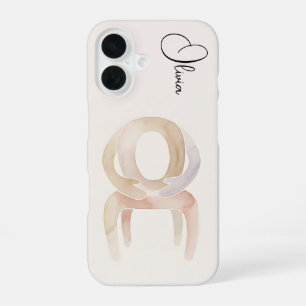 iPhone 16 Funda para teléfono de silla abstracta de acuarela