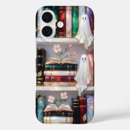 iPhone 16 Funda para teléfono Estante de libros fantasma lin