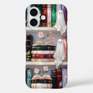 iPhone 16 Funda para teléfono Estante de libros fantasma lin